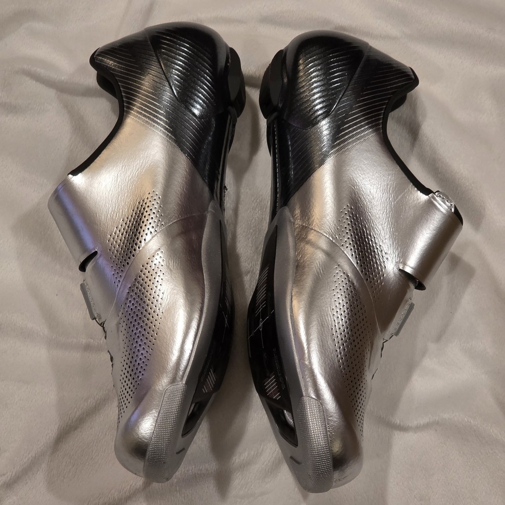 Shimano Dynalast S-Phyre SH-RC903S Silver 41.5w Men's 8 Road Cycling Shoes - Picture 9 of 10